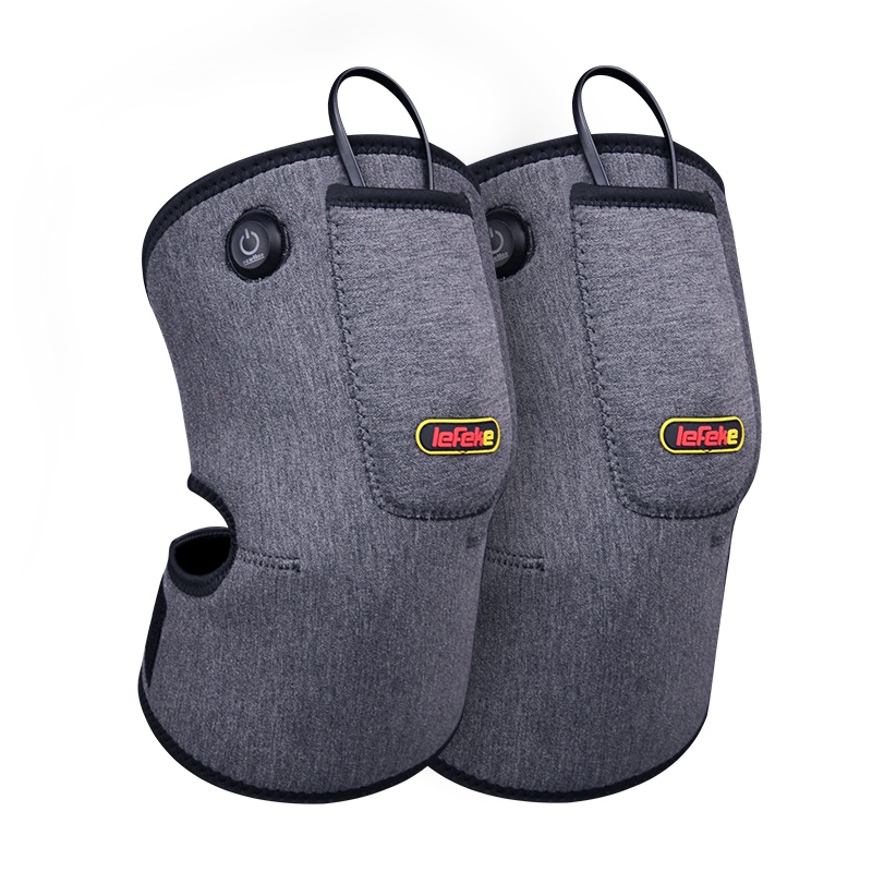 秝客(lefeke)电热护膝LK17009 加绒腿部保暖防风膝盖热敷运动男女通用一对装(送充电宝)