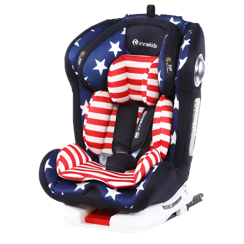 innokids儿童安全座椅汽车用0-12岁婴儿宝宝4周旋转可坐躺isofix