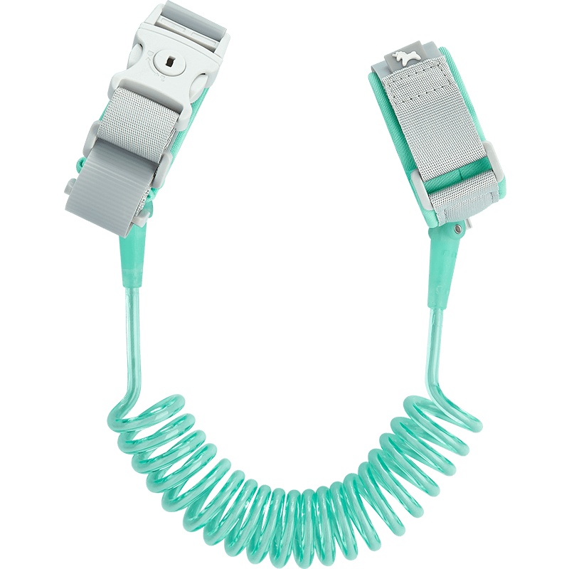 稚行儿童防走失牵引手环3-6岁宝宝牵引绳安全防走丢遛娃手环-蓝色