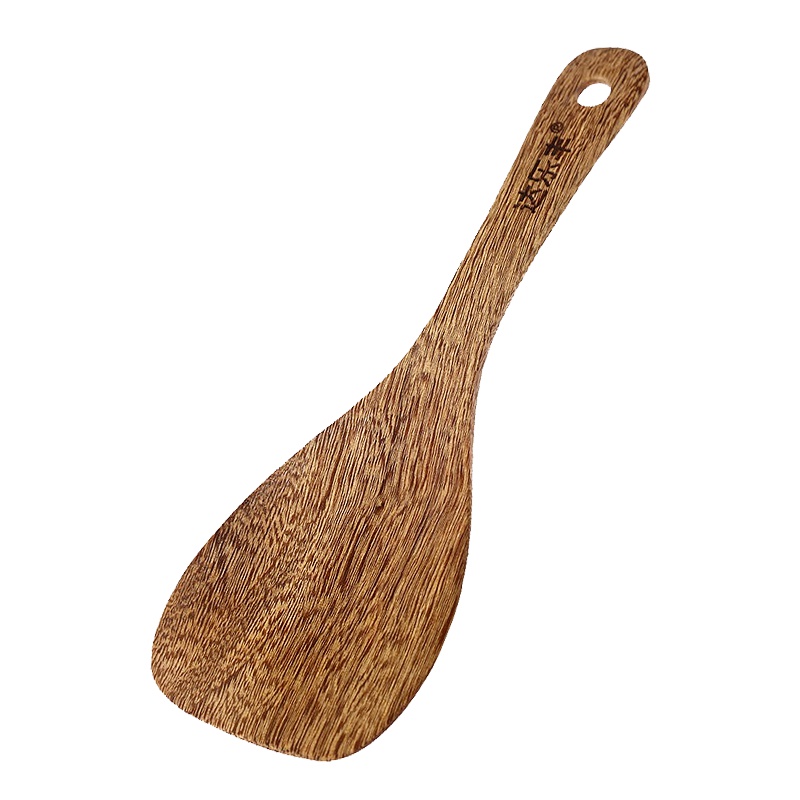 达乐丰 木质铲类 22.5CM 1件装鸡翅木无漆饭勺 电饭煲勺子 家用饭勺子 不粘米饭饭铲子 国产厨房饭勺