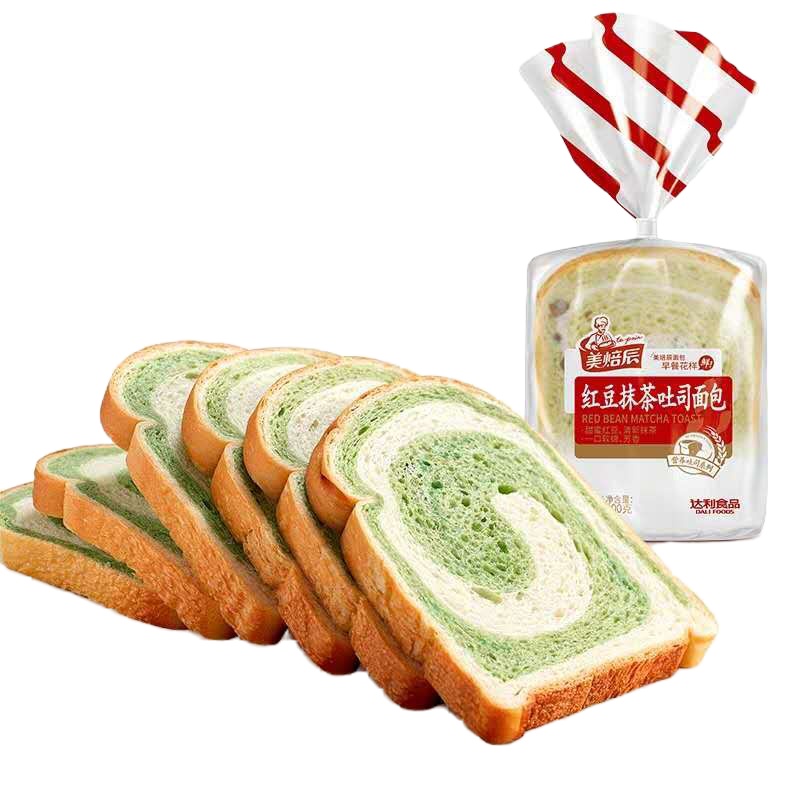 美焙辰红豆抹茶吐司300g