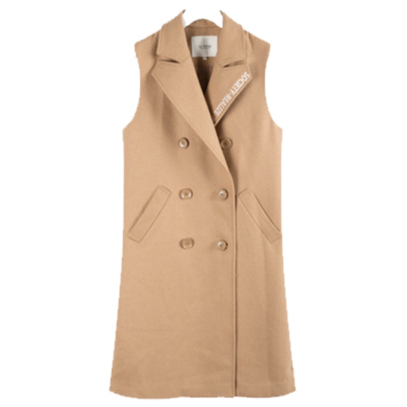 拉贝缇秋冬女士韩版学生中长款外套羊毛呢子大衣60007015