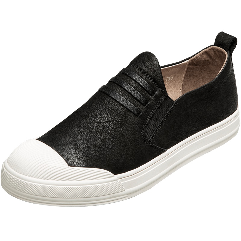 康奈男鞋 秋季新款轻便套脚头层牛皮休闲鞋男鞋1175800