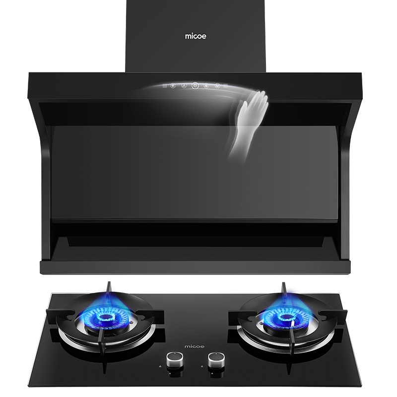 四季沐歌(micoe)K24烟灶套餐7字型油烟机灶具套餐23立方侧吸油式单烟机炉灶燃气灶煤气灶厨电抽油烟机灶具套装天然气