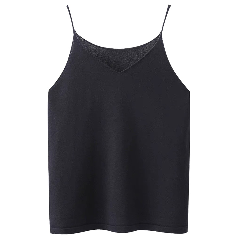 绒媛PHJDD,秋冬新款贴身百搭小背心羊毛衫新款修身保暖打底内搭V领针织吊带