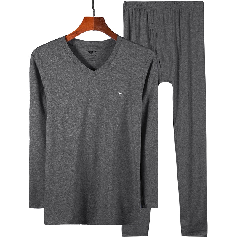 七匹狼-棉氨1套装秋冬秋衣秋裤男士保暖内衣套装