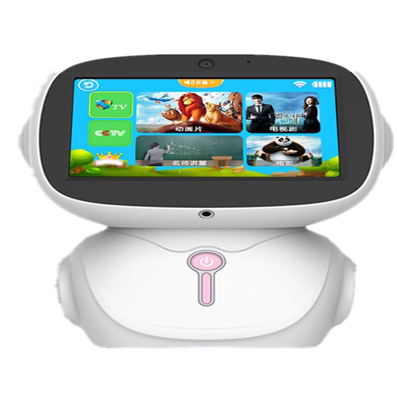 儿童智能早教学习机器人触屏wifi机幼儿教育点读机多功能玩具16G粉色