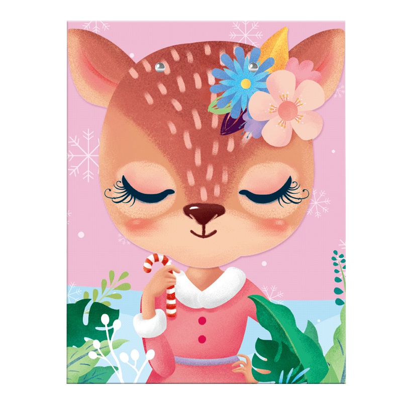 怡浓 一鹿有你 小麋鹿巧克力礼盒 120g女版 纯可可脂 棒棒糖 零食礼物 圣诞节礼物