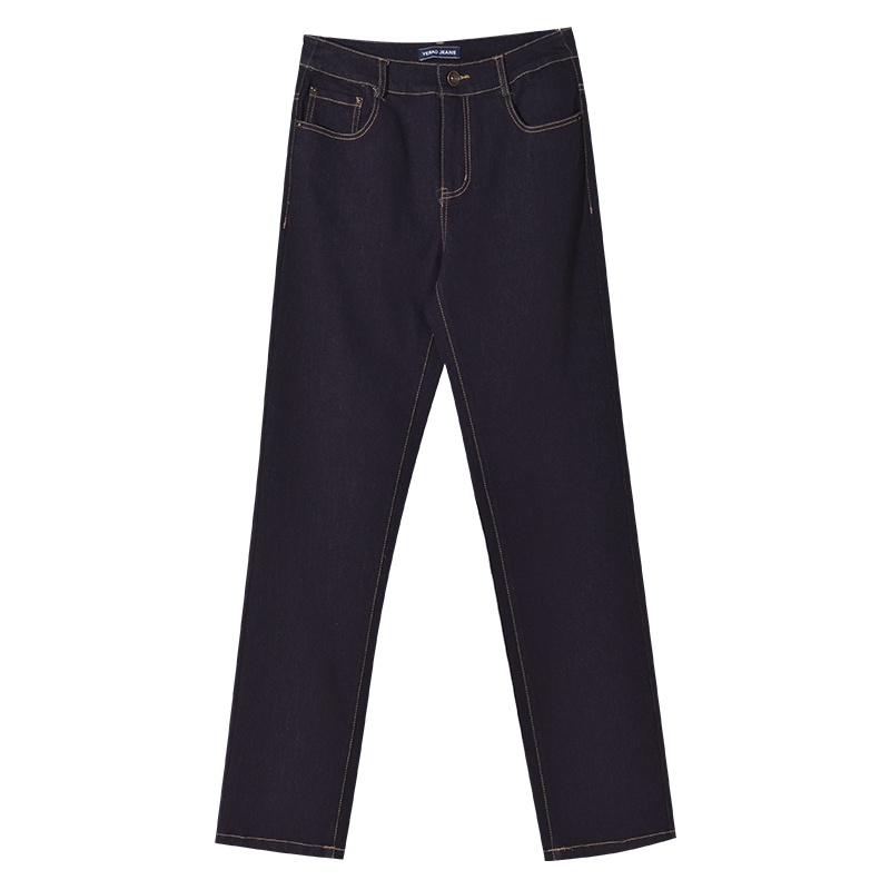 娅丽达女裤2019春秋裤子女直筒牛仔裤女宽松显瘦女士大码牛仔长裤I3197