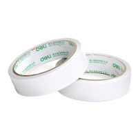 得力(deli) 棉纸双面胶带 30407 24mm*10y*80um(白)(1卷/袋) （起订量不足100袋不发货）