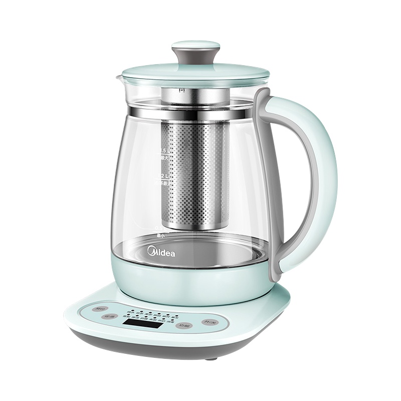 美的(Midea)养生壶电水壶烧水壶多功能花茶壶电茶壶煮水壶开水壶玻璃水壶智能