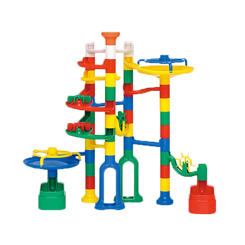 公文出版KUMON蒙氏教育益智滚珠滑梯儿童玩具5+B527块3岁以上适用