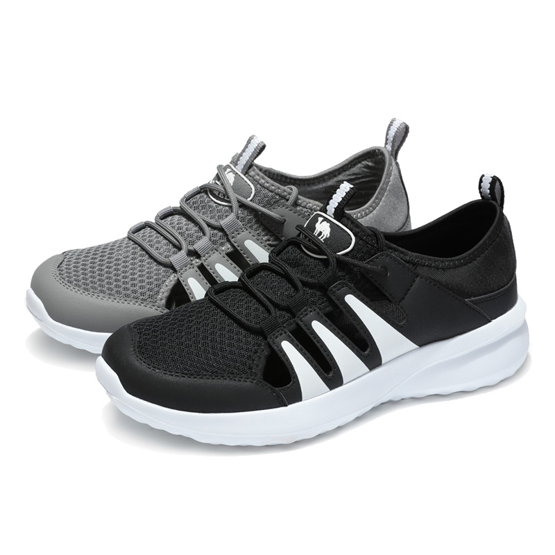 骆驼女鞋2019夏季新品户外舒适透气网布鞋男女情侣轻盈减震休闲鞋