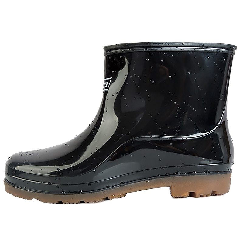 回力雨鞋男款中筒户外防滑雨靴胶鞋防水鞋 HXL557 黑色男款 (请备注尺码39-44)