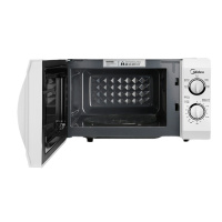 美的 M1-L213B 快捷微波炉 360°转盘加热 旋钮操控 精准控温 五档火力 21L