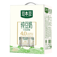 豆本豆利乐包钻纯豆奶250ML*12盒 不添加蔗糖植物蛋白健康饮品礼盒装整箱(新老包装随机发货))