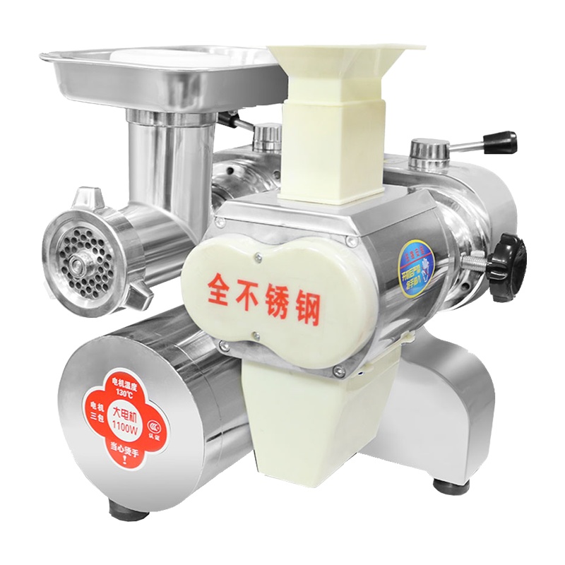 夏新(AMOI)商用切肉机绞肉机电动强力全自动灌肠机多功能碎肉机搅肉机绞馅绞肉机切丝切片机12型不锈钢款1100W