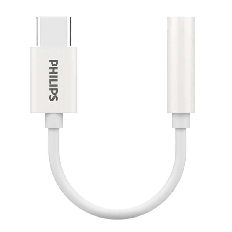飞利浦 Type-C转3.5mm音频线耳机转接头USB-C转换器小米9/8/mix2s华为Mate30Pro/P20安卓