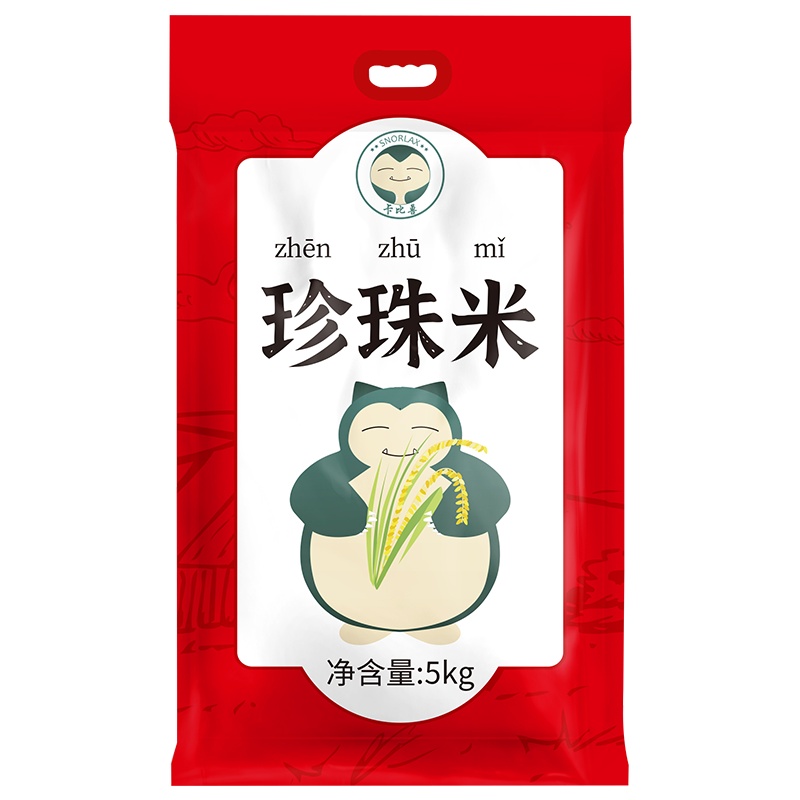 卡比兽珍珠米5kg/袋 圆粒米东北大米 香米