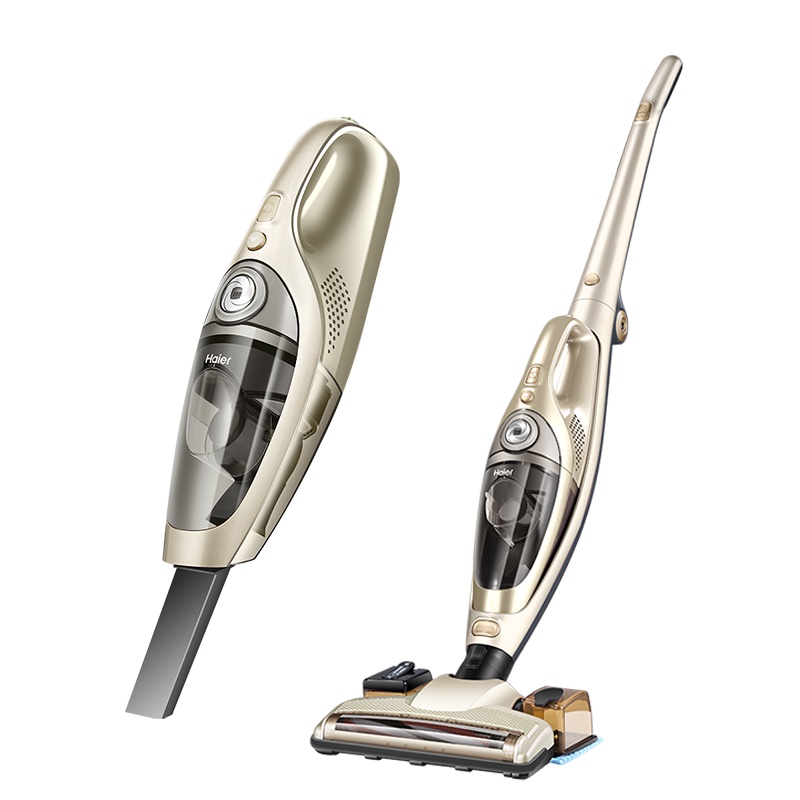 海尔(Haier)无线手持吸尘器 ZL2006S 金色 家用强力大功率手持无线小型充电式湿拖一体式吸尘器