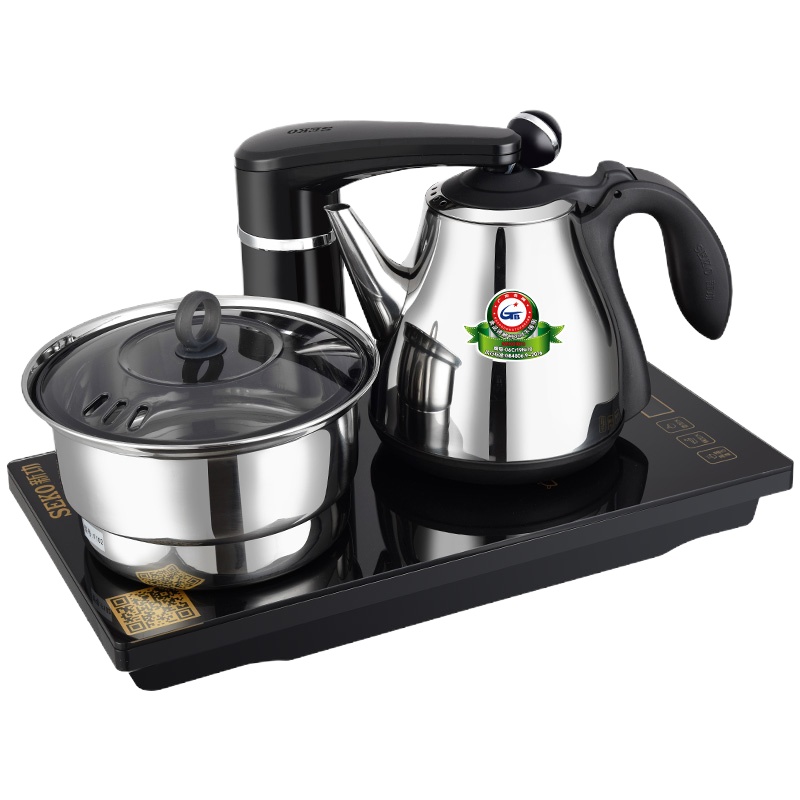 新功 F102 全自动上水电热水壶套装 智能电茶炉 304不锈钢烧水壶