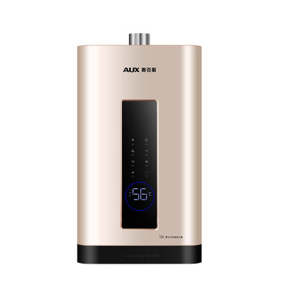 奥克斯(AUX)燃气热水器JSQ25-DAL63即热式家用零冷水13升天然气智能变频恒温强排式速热低压启动