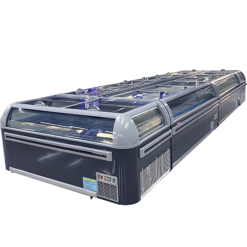 希冷（XILEN）超市组合岛柜 冷冻冷藏展示柜海鲜食品商用冰箱卧式冷柜 C款端头柜（1850*850*830mm)