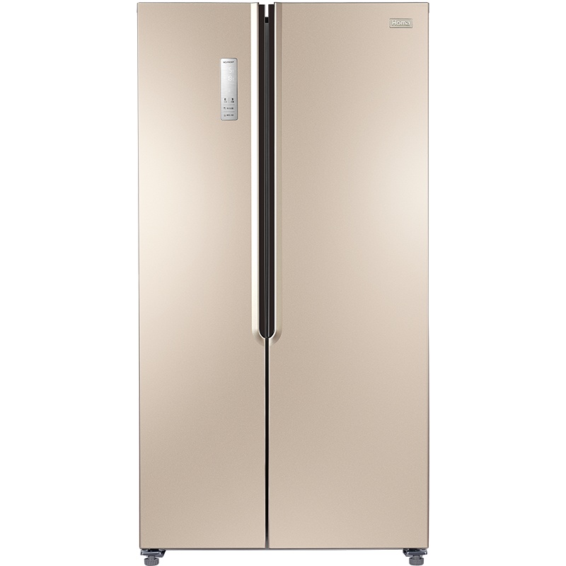 奥马(Homa)455升对开门冰箱 家用风冷无霜 智能控温 双开门家用大容量电冰箱BCD-455WKGM凡尔赛金