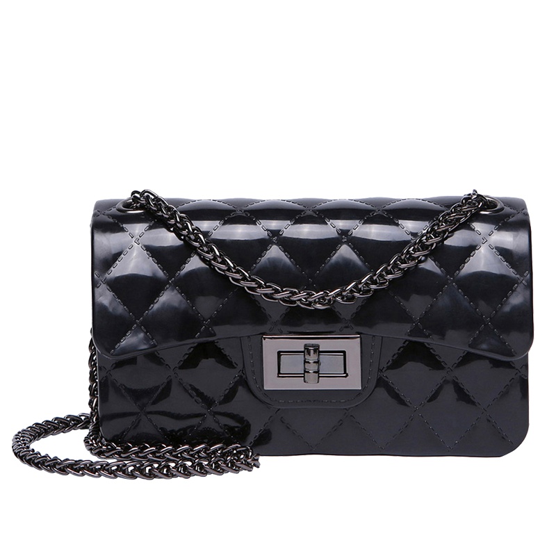 Royal Maine包包女2018新款潮韩版百搭单肩斜挎女包2019简约菱格小香风链条包