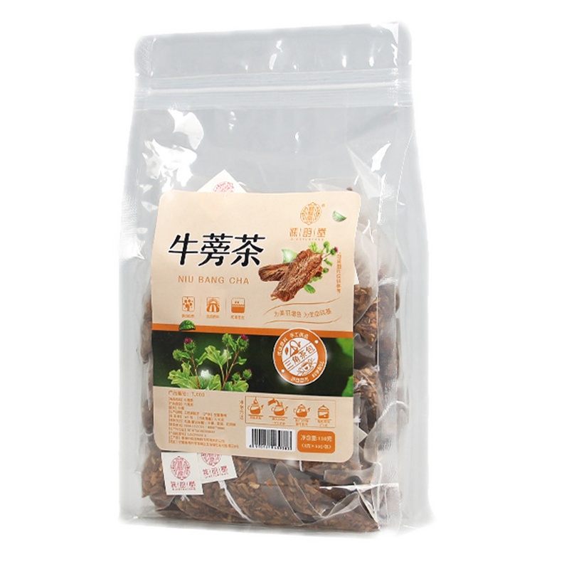 谯韵堂牛蒡茶牛蒡根茶50袋量贩装三角包茶牛旁蒡榜根泡茶压煮泡牛蒡根茶花草茶养生茶