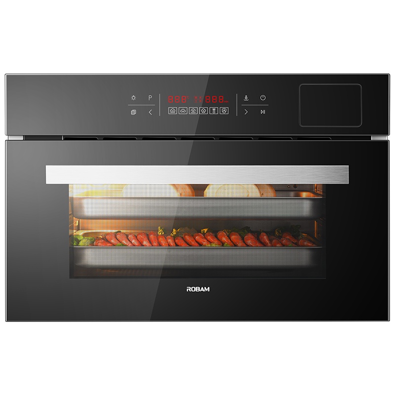 老板(ROBAM)蒸箱35L大容量 锁鲜速蒸 触控式嵌入式电蒸箱ZQB350-S271X杀菌自清洁1.05L弹出式水箱