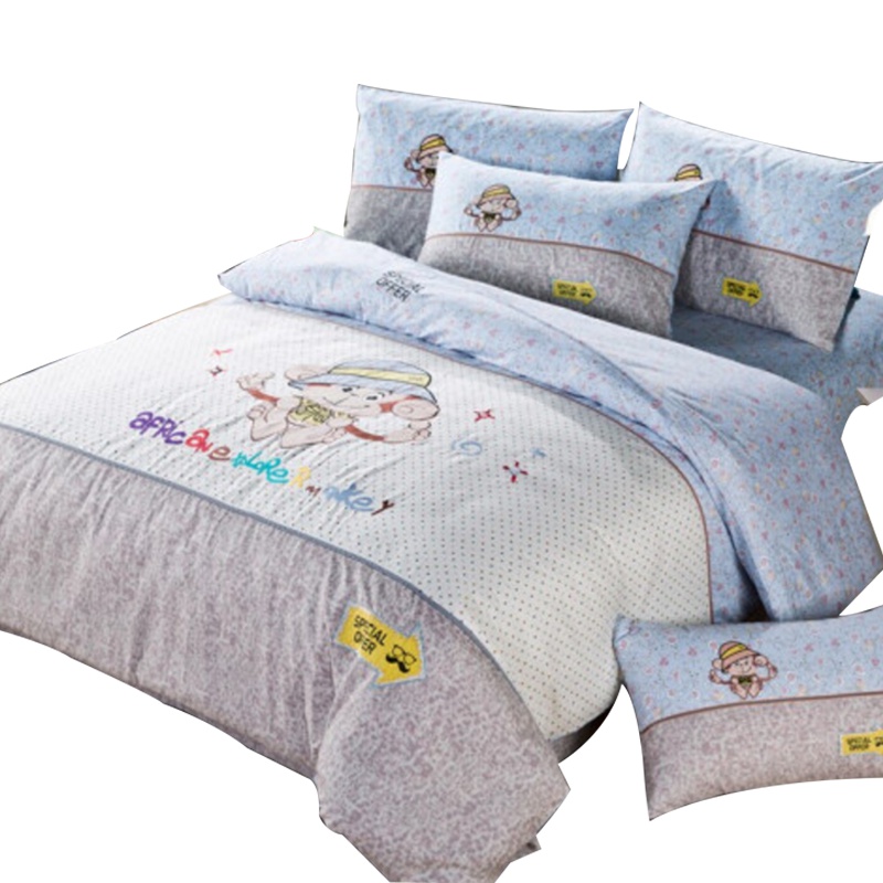 澳丹奴家纺audiano 儿童纯棉印花提花绣花全棉四件套 卡通/动漫 全棉花材质[1.5/1.8米床]
