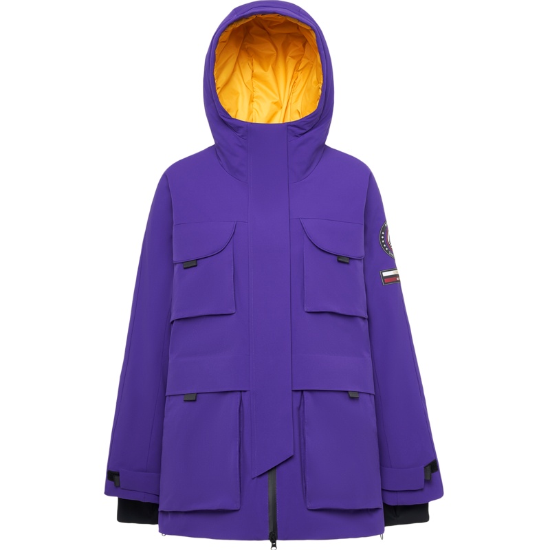 【设计师款】波司登女羽绒服连帽中长款时尚鹅绒外套潮