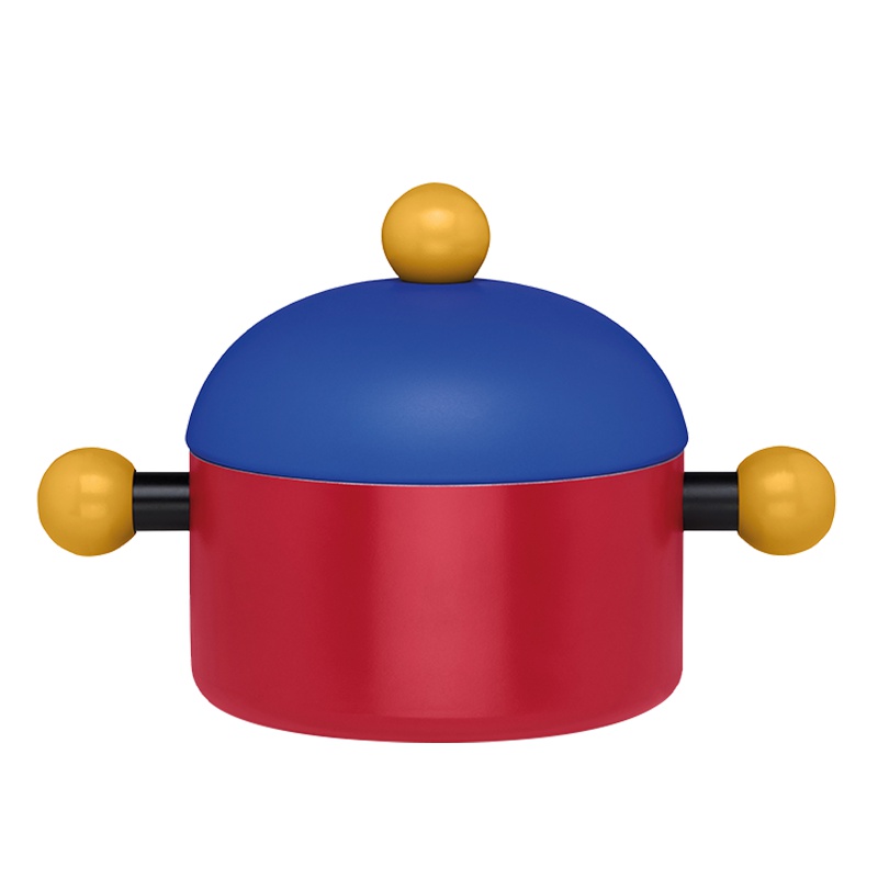 TVS意大利进口锅具 限量50周年纪念款泡泡系列不粘锅双耳汤锅20cm带盖