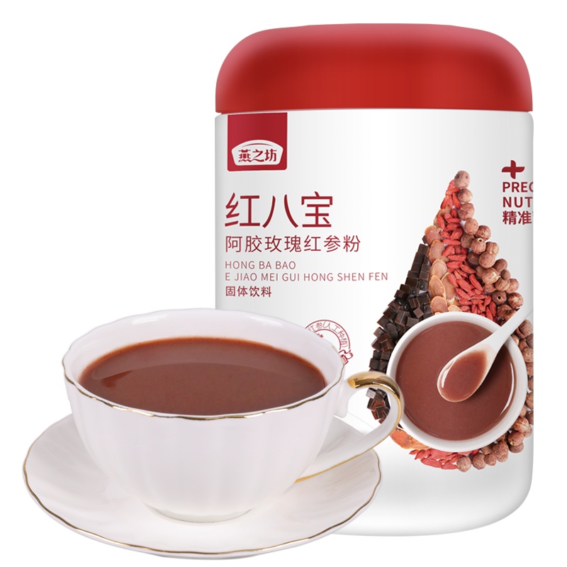 燕之坊红枣阿胶枸杞粉红玫瑰红小豆红莲子樱桃组合滋补养生代餐粉500g