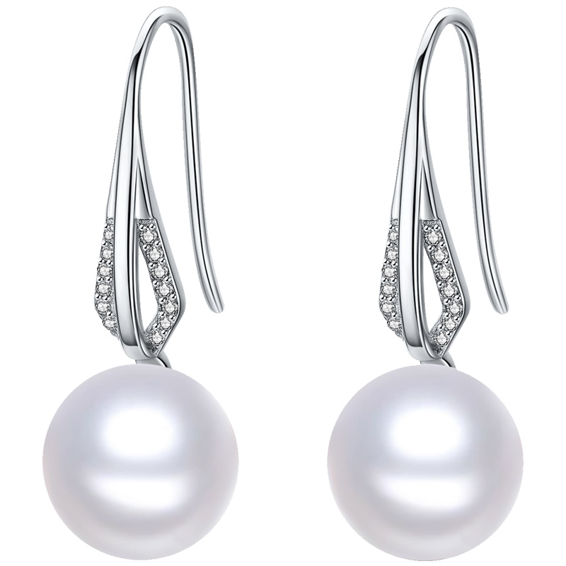 佰色传情BRIR淡水珍珠耳饰纯银耳吊2020年新款耳环