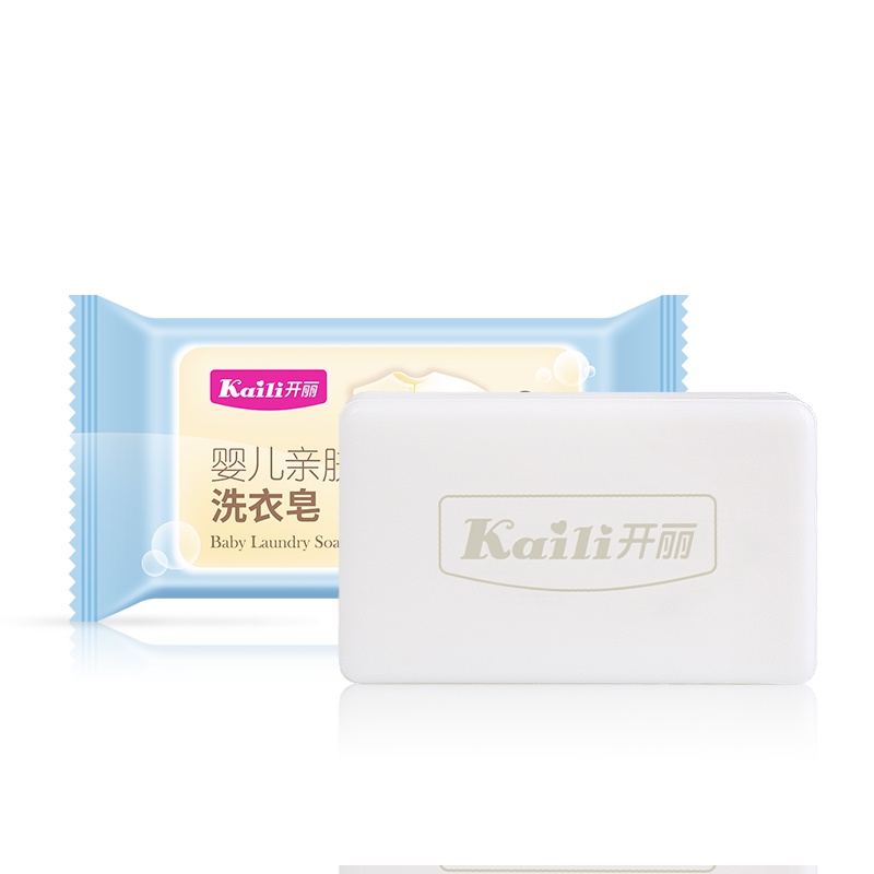 开丽 婴幼儿洗护产品 婴儿洗衣皂 新生儿肥皂尿布皂宝宝专用洗衣服皂槐花香 1包装150g