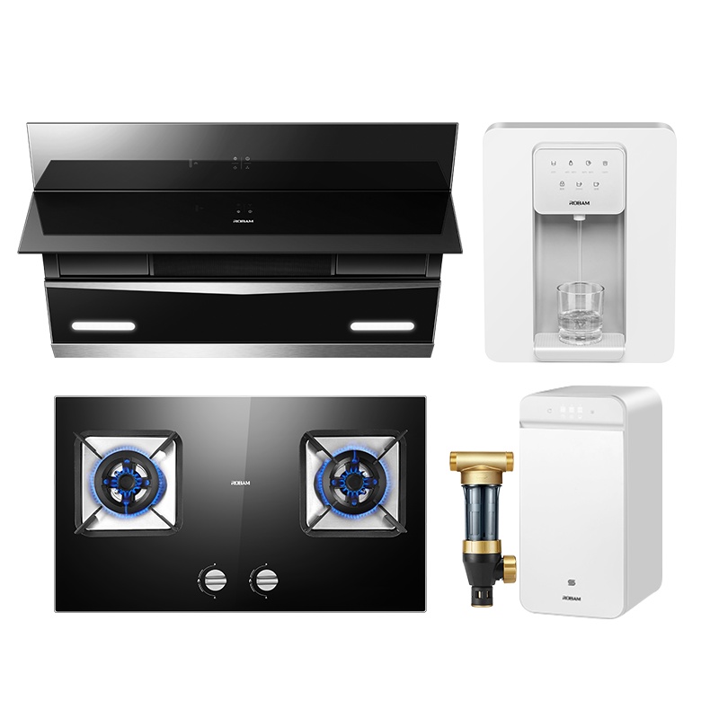 老板(ROBAM)厨电套装 油烟机灶具 净水器管线机 27N0H+57B0+600-JV332A+GX05+GL05
