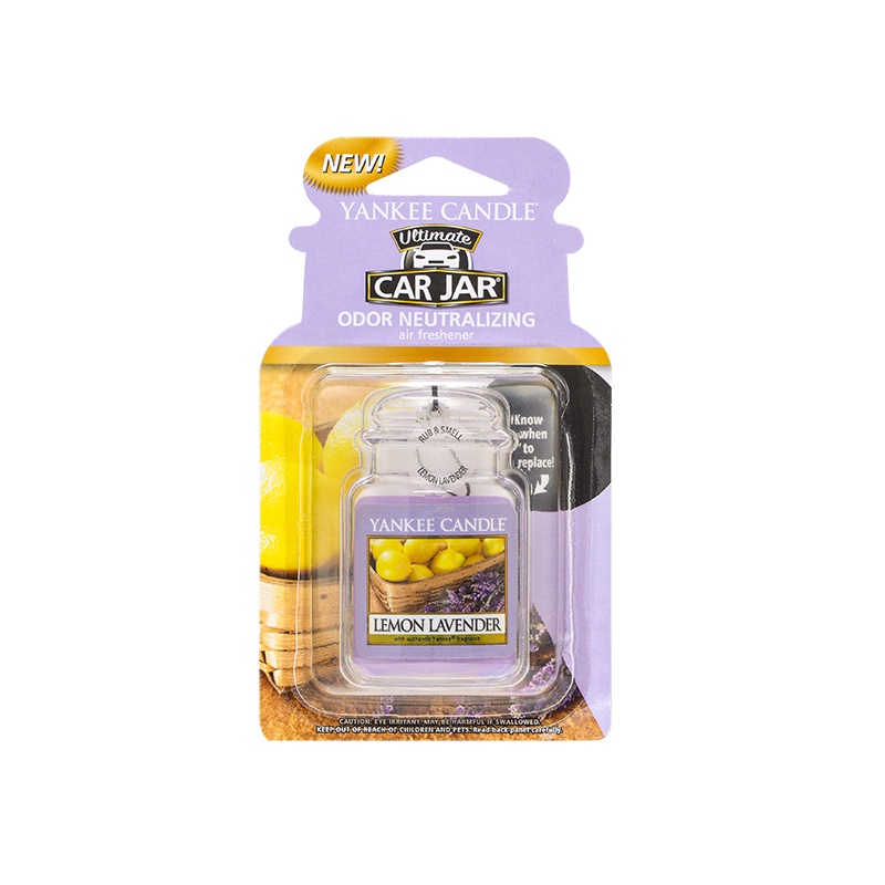yankee candle扬基进口香薰固体车载挂饰香氛汽车香膏芳香车卡柠檬薰衣草Lemon Lavender