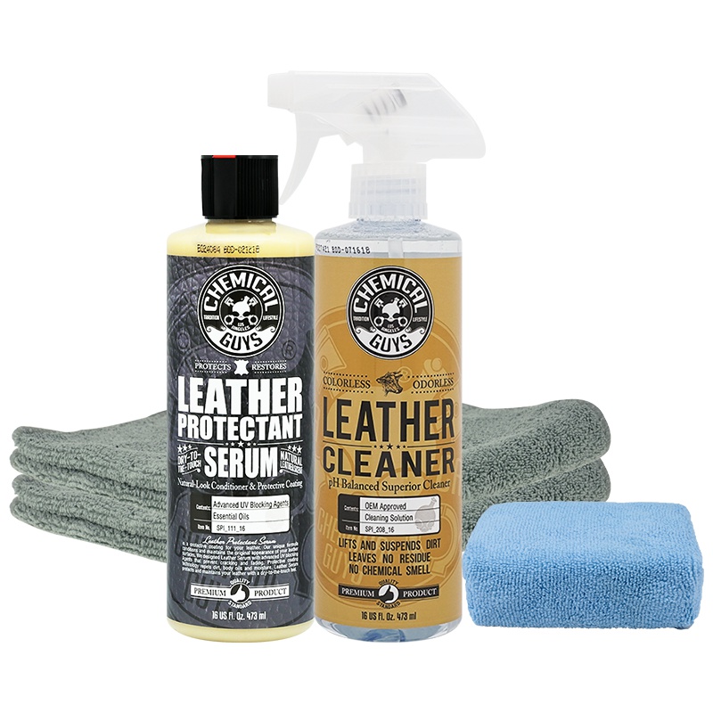 化学小子 皮革清洁镀膜养护套装 内饰沙发真皮清洁镀膜滋润保养护理中性配方汽车用品