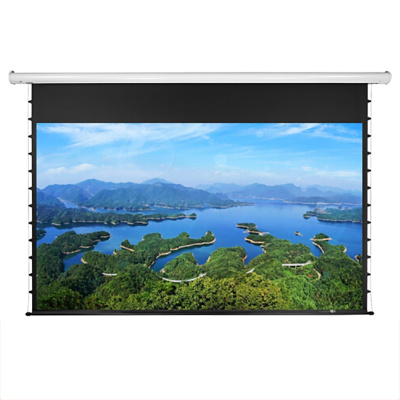 经科JK投影幕布S1-MK3/S1-MKIII 159寸16:10白塑拉绳电动遥控幕布