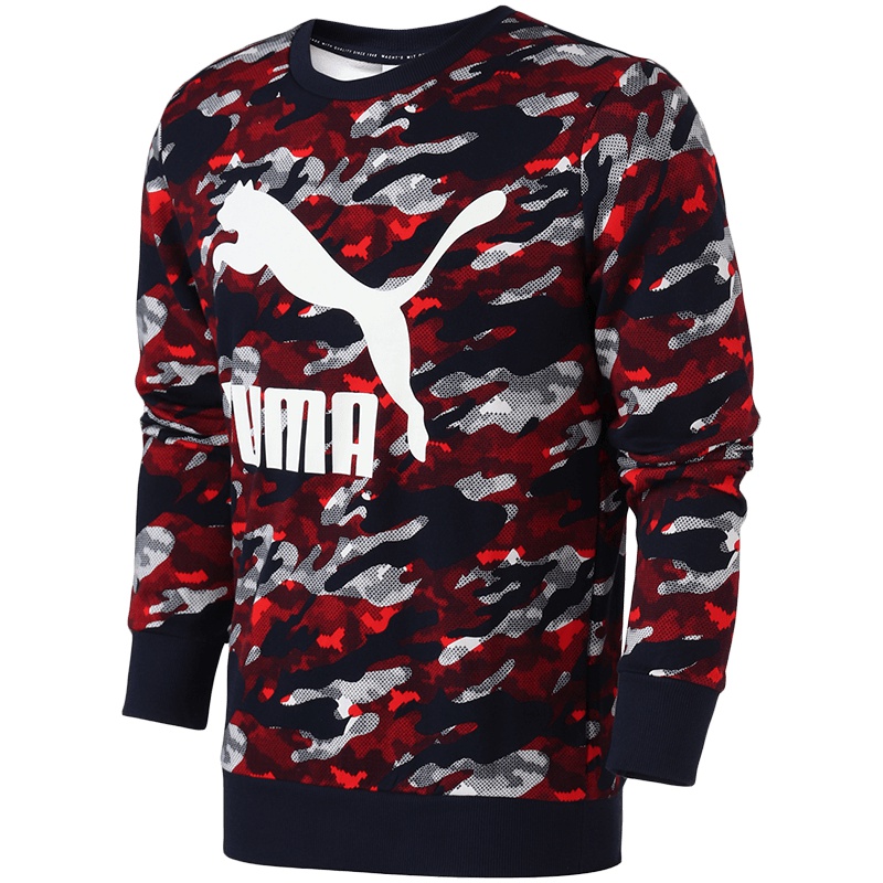 【自营】PUMA彪马男装新款休闲针织套头衫圆领卫衣运动服579041