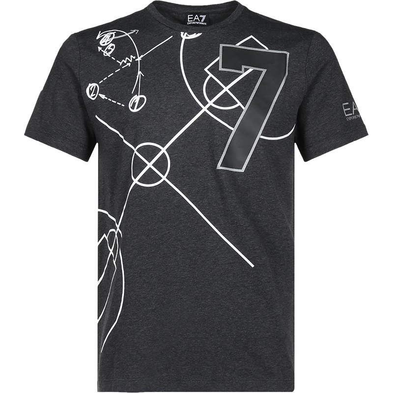 EMPORIO ARMANI EA7 阿玛尼 男士 棉质圆领短袖T恤 6GPT66 PJQ9Z