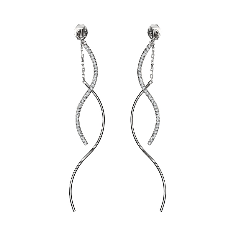 佰色传情(BRIR) 925纯银耳钉时尚简约个性耳饰 BYE692