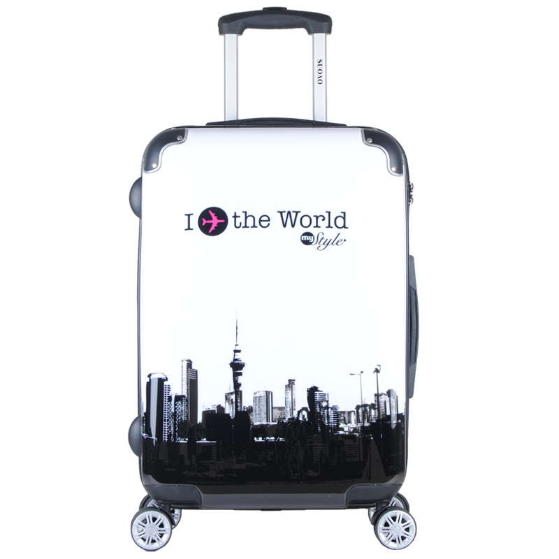索奥suoao涂鸦拉杆箱20寸/24寸/26寸万向轮旅行箱女男情侣学生行李登机箱托运箱