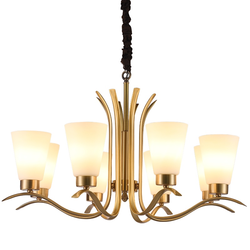 FSL 佛山照明 美式吊灯 全铜客厅灯餐厅灯卧室灯现代简约大气灯饰