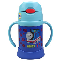 [托马斯和他的朋友们联名款]膳魔师(THERMOS)时尚儿童吸管杯真空不锈钢保温杯FHI-250-TF 250ML 蓝色