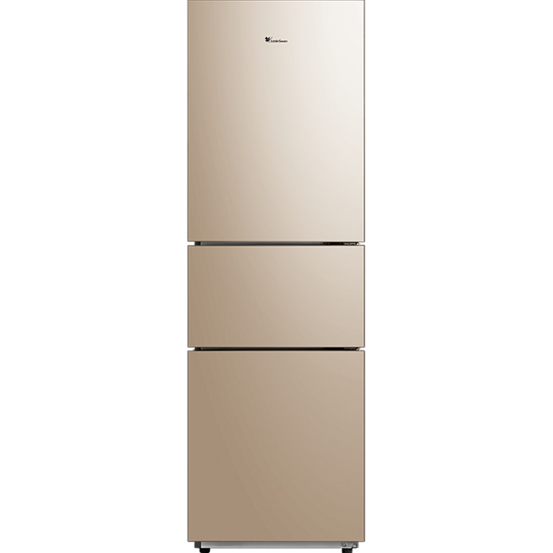 小天鹅(LittleSwan)219L三门 宿舍租房家用冰箱 中门软冷冻 节能安静 阳光米 BCD-219TL