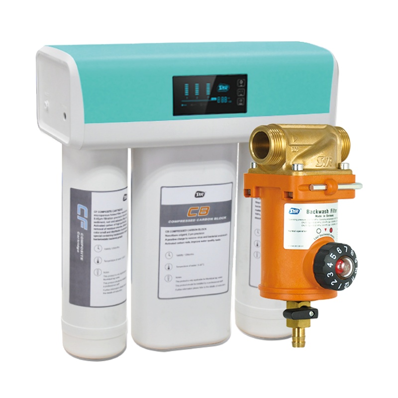 (SYR)汉斯希尔 F-FR反冲洗前置过滤器+RO纯水机 净水器全屋净水套装
