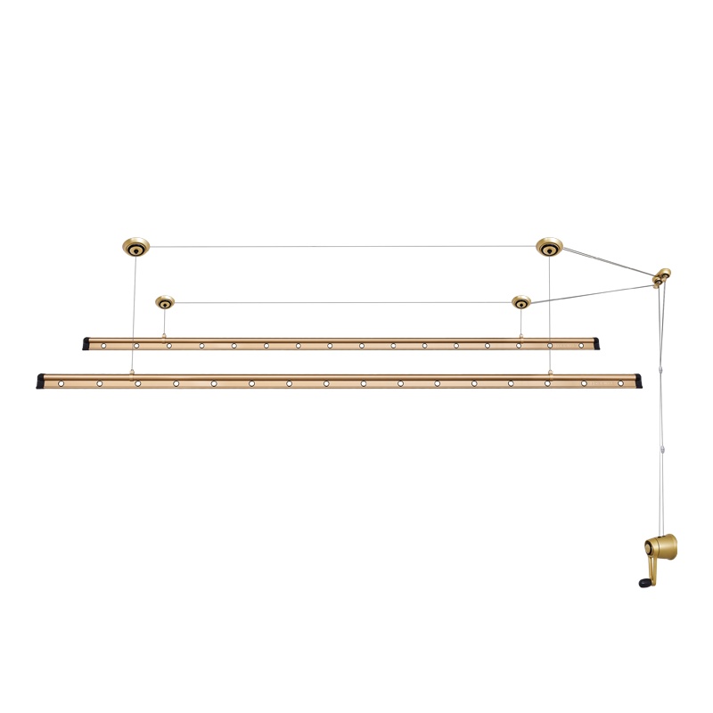 好太太（Hotata）手动晾衣架手摇双杆晾衣杆 家用GW-6601B